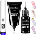 MelodySusie Handheld UV Light for Gel Nails and Nail Rhinestone Glue, ART01R Cordless Gel X Nail Lamp Rechargeable with LCD Display Flash Cure Nail Dryer for Nail Art Design Decoration DIY at Home