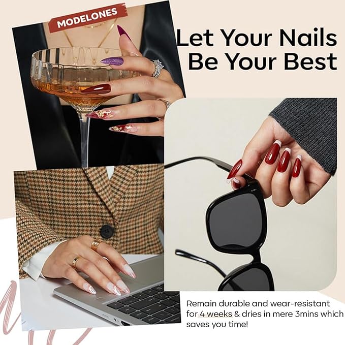 modelones 40 Pcs Gel Nail Polish Set, 36 Colors Easter Red Nude Brown Green Pink White Black Gel Nail Polish Kit Purple Blue Nail Art with Base Coat& Matte Glitter Glossy Top Coat DIY LED Gift