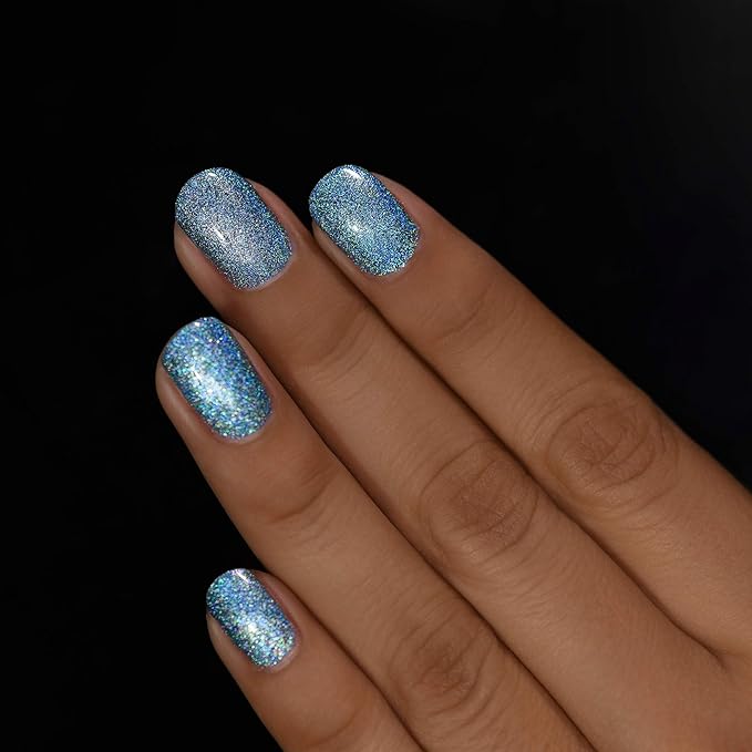 ILNP Cold As Ice - Icy Blue Holographic Nail Polish