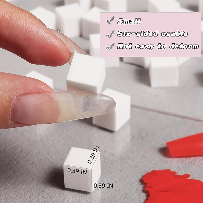 150pcs Ombre Sponge for Nails FSpronail Mini Sponges Gripper Pen Foam Sponge Aura Nail Sponge White Nail Polish Sponges Nail Art Manicure Tools Supplies - Silver