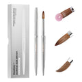 Beetles Pro 1-Pcs Acrylic Nail Brush – Professional Pure Kolinsky Bristles Acrylic Brushes for Nails Metallic Nail Art Brushes for Nails Extension Gel, 3D Carving – Salon Quality Manicure Tool (10#)