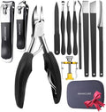 Ingrown Toenail Clipper for Senior Nail Clipper for Men Women Toenail Clippers for Ingrown Nails Removal Set Thick Nail Cutter Toe Nails Clipper Kit (A-6)