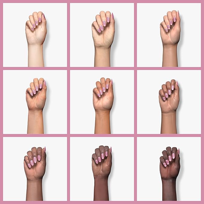 duri Nail Polish, 409 Ice And Desire, French Manicure Light Lavender Pink, Sheer Coverage, Fast Drying, 0.45 Fl Oz