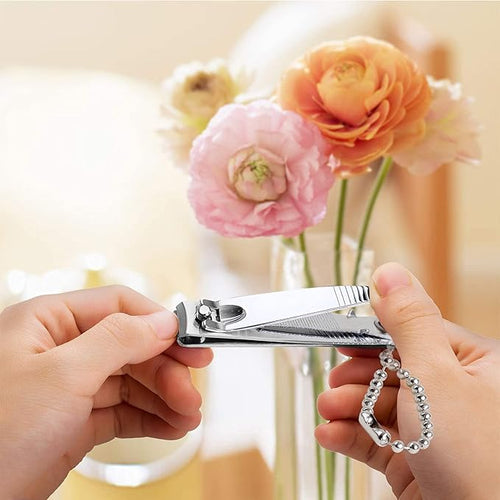 (6 Pack) Toe Nail Clippers Toenail Clippers and Fingernail Clipper Set, Premium Stainless Steel Ultra Sharp Sturdy Curved Edge Cutter Trimmer Finger Nail Clip for Adults Men Women Nail Cleaner