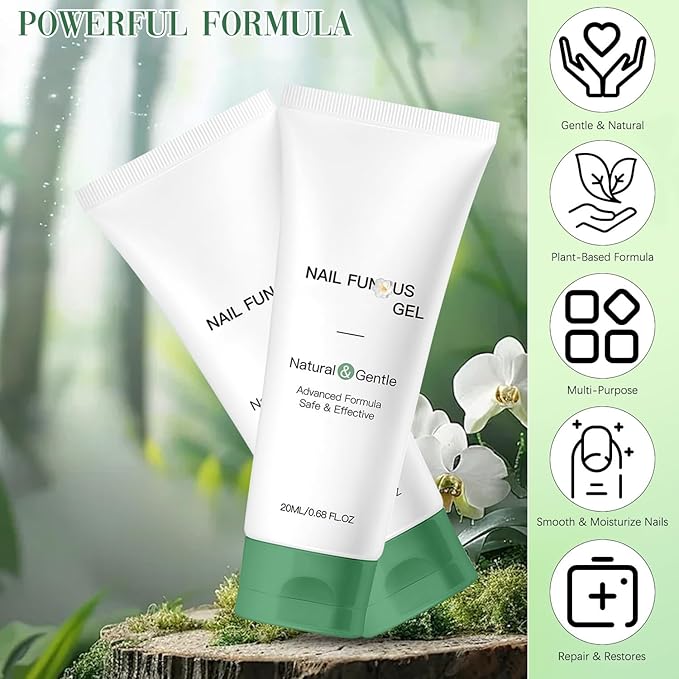 2PCS Nail Repair Gel, Nail Growth Repair Cream, Multi-Purpose Nail Repair