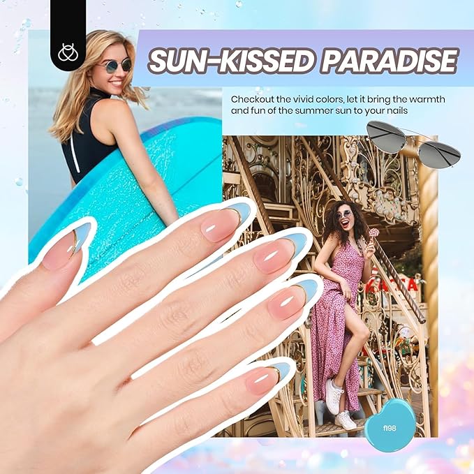 Beetles Gel Nail Polish Kit with U V Light -54 Pcs Gel Nail Kit Four Seasons Glow 32 Colors Set with Base Matte & Glossy Top Coat Soak Off Home Salon Nails DIY Manicure Gifts for Women Teen Girls