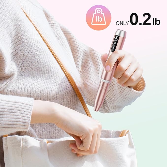 20000RPM Electric Nail Drill Rechargeable Compact Portable Efile Professional Manicure Cordless Pedicure Nail File Drill Kit for Acrylic Gel Nails and Home Salon Use