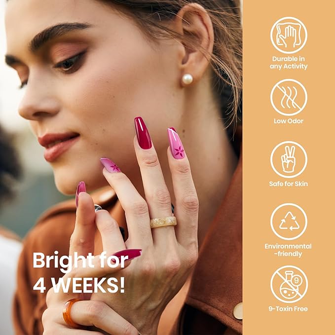 beetles Gel Polish Set, 20 Colors Orange Yellow Burgundy Red Glitter Green Shades Gel Nail Polish with Base Matte & Glossy Top Coat Soak off Manicure Gifts for Women