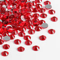Beadsland 2880pcs Flat Back Crystal Rhinestones Round Gems for Nail Art and Craft Glue Fix,Light Siam,SS3,1.2-1.4mm