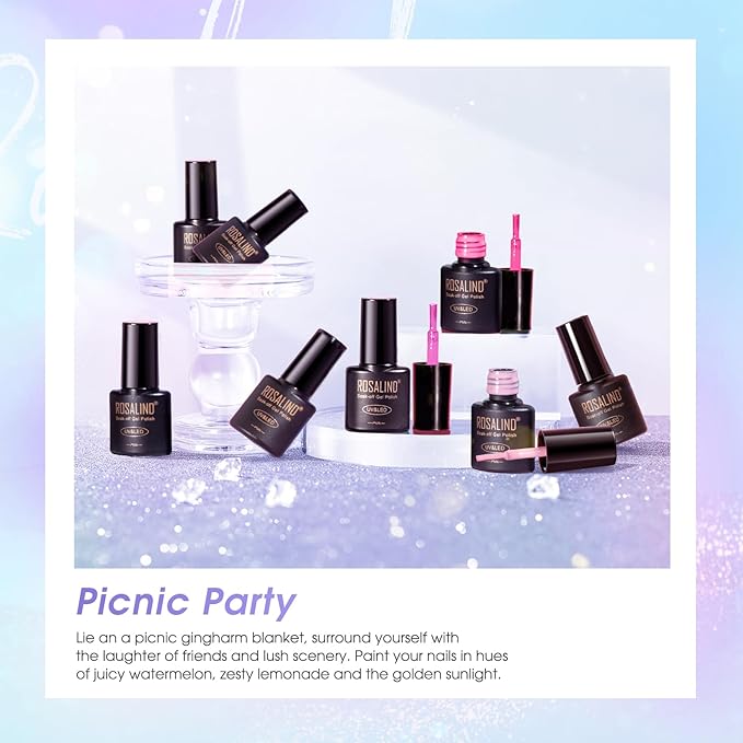 ROSALIND Cat Eye Gel Nail Polish with Magnet, 8 Colors Chameleon Magnetic Gel Polish Soak Off UV Double Magic Cateye Colors Nail Polish Set for Home Salon Manicure