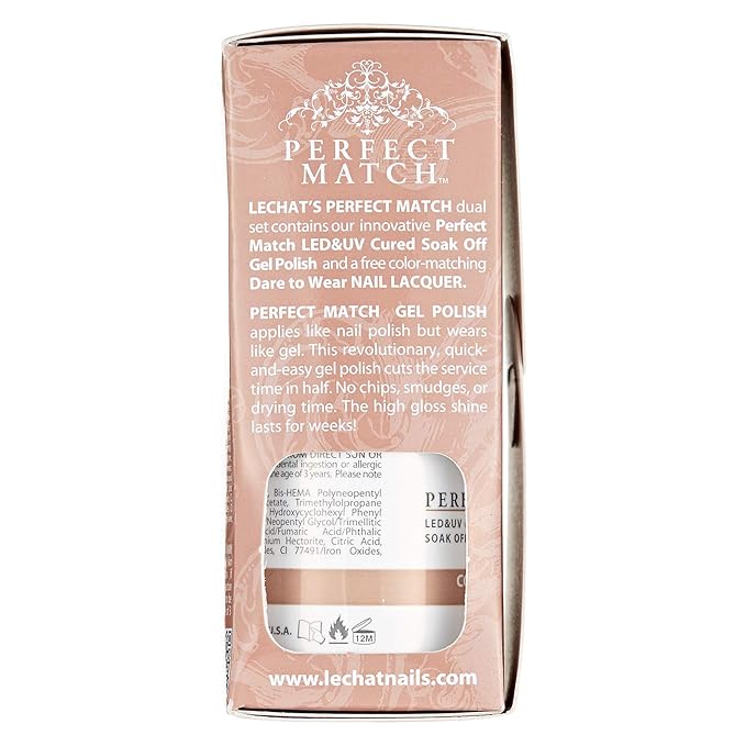 LECHAT Lechat Perfect Match Nail Polish, Cocoa Kisses, 0.5 fluid_ounces