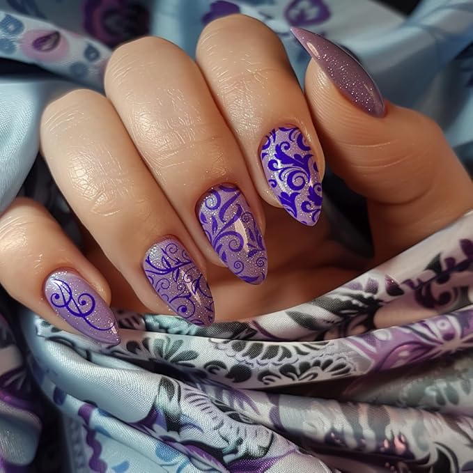 PH PandaHall 3pcs Swirl Pattern Nail Art Templates, French Nail Stamping Plate 52 Patterns Plant Floral Nail Art Stencils Stainless Steel Stamping Plates for Nail Design Print Manicure Salon Spring