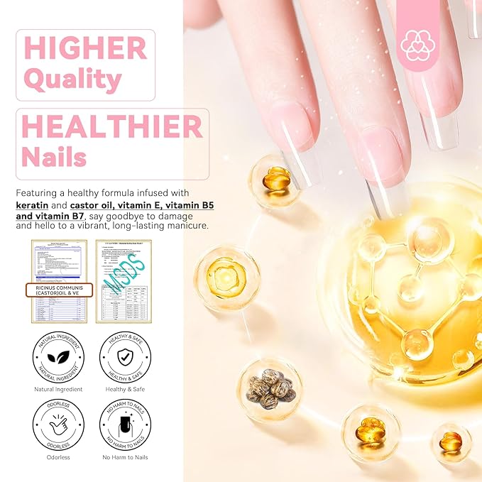 SAVILAND Clear Dip Powder Nail Kit Starter: 60g 2.1oz Dip Powder for Nails with Dipping Powder Liquid Set Dip Base Activator and Top Coat Professional Dip Nail Kit Repair for French Manicure Nail Art