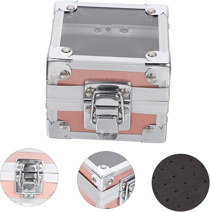 Angoily 2pcs Practical Nail Grinding Storage Case for Organized Manicure Tools Lightweight and Portable Design Fixing for Easy Access and Neat Desktop Arrangement