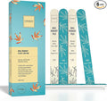 Onsen Secret Japanese Nail File - Professional 6-Pack Nail Files, Double Sided Natural & Acrylic Filers - 120/180 Grit - Disposable, Salon Smooth | Best Onsen File for Shiny Nails