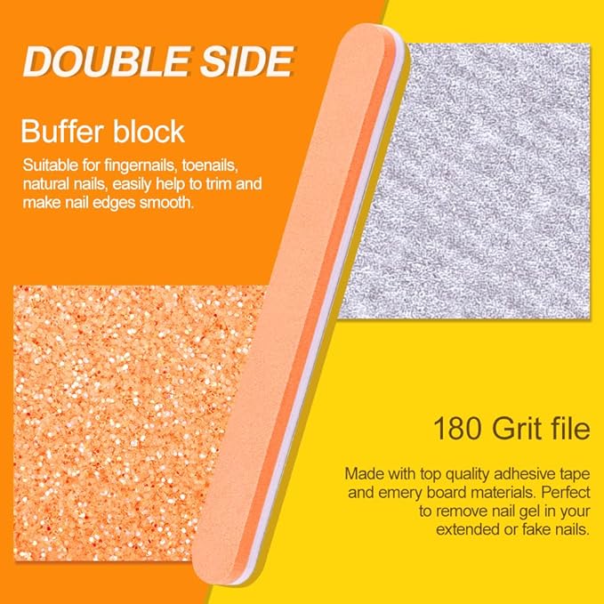 Nail File and Buffer, TsMADDTs Manicure and Pedicure Tool Kit with Files and Buffers Block Set, Polish Buffer, Cuticle Pusher, Cuticle Nipper, Peeler, File Lifters for Toenail,13 pcs Nail Care Kit