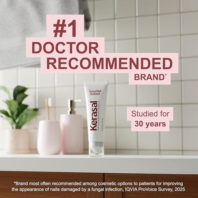 Kerasal Nail Fungus Extra Strength | Restorative Nail Repair for Damaged Nails, 0.33 fl oz (Packaging May Vary)