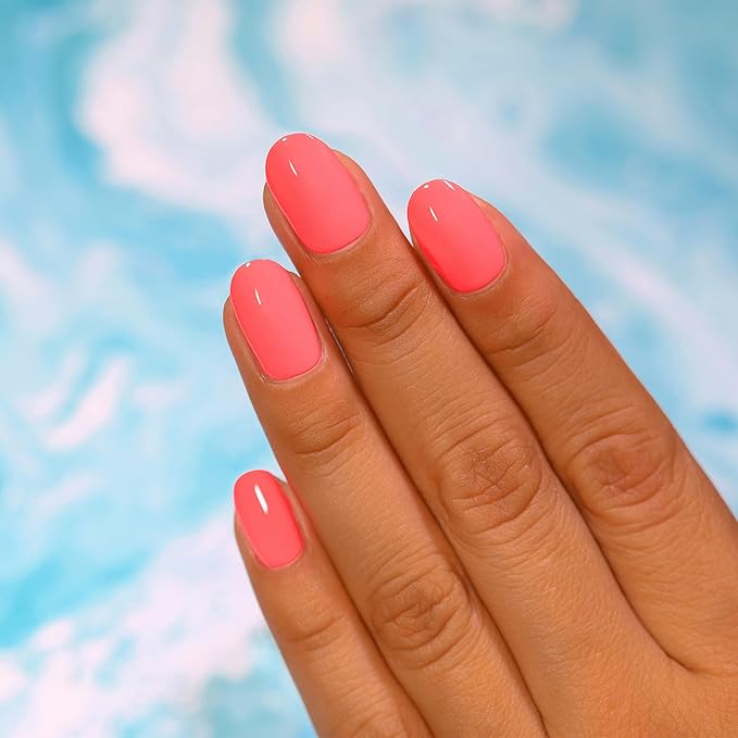 ILNP Summer - Warm Neon Coral Pink Cream Nail Polish