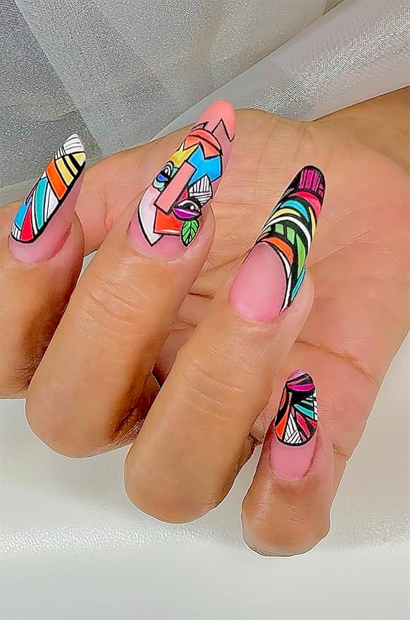 Sophie Arts Painting Gel Set (6 Pieces), 6 Count Nail Art Supplies - Glossy Finish, Ideal for Detailed Designs, Arts Nails