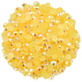 720 Pcs SS30 6mm Flatback Rhinestones for Nails Art Crafts Glitter Round Shine Gems AB Crystals DIY Clothes Shoes （Orange Yellow AB）