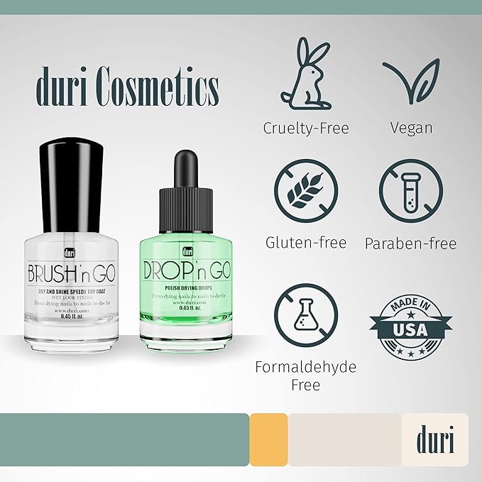 duri Brush'n Go Top Coat and Drop'n Go Drying Drops