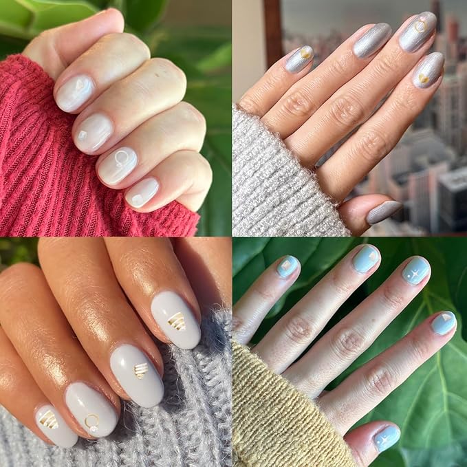 Olive & June Nail Art Stickers | Easy-to-Use Nail Designs | Nail Art Made Easy | Hand-Screened, No-Fade Ink | Accent, Mix & Match, or Cover Chipped Polish | for The Bridal Party