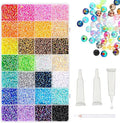 Resin Jelly Rhinestones for Bedazzling, 2026 New Colorful DIY Resin Rhinestone Kit, 3mm Loose Beads for DIY Nail Clothing Bags Phone Cases Crafts, Mixed Colors Set (28 Frames)
