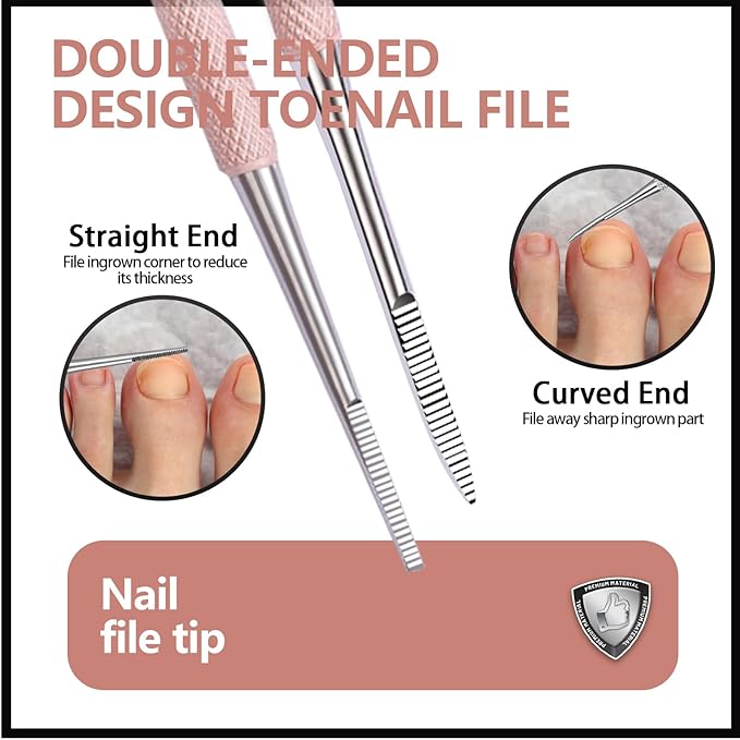 Teenitor Ingrown Toenail Tool, Pedicure Tools for Feet, Surgical Stainless Steel Ingrown Toenail Removal Kit, Ingrown Toenail Treatment, Ingrown Toenail Clippers, Ingrown Toenail File and Lifters