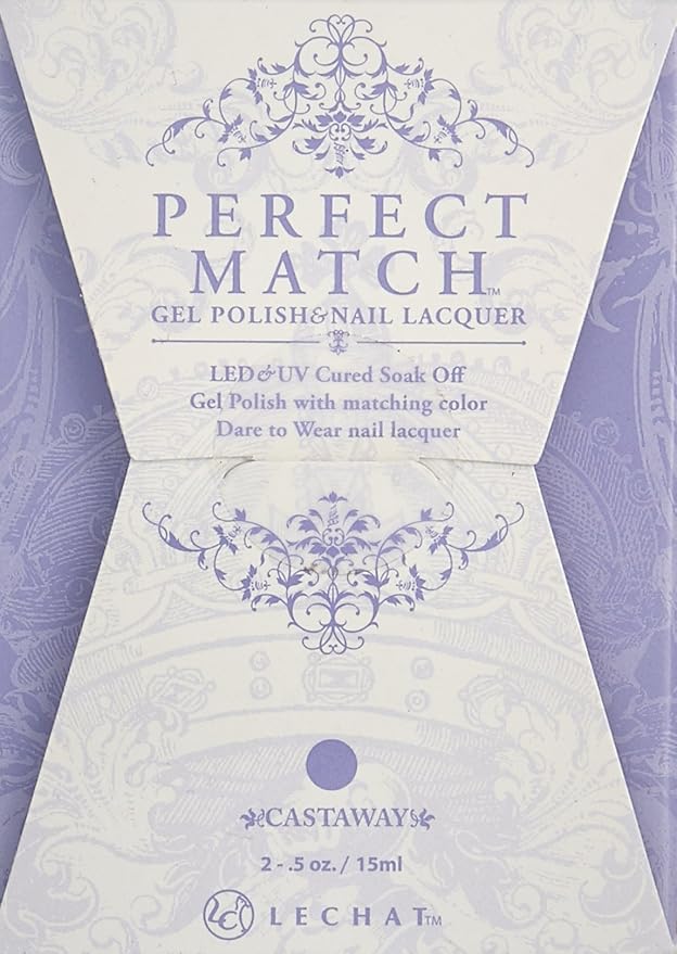 LeChat Perfect Match Gel Polish, Castaway, 0.5 Fl Oz (PMS154)