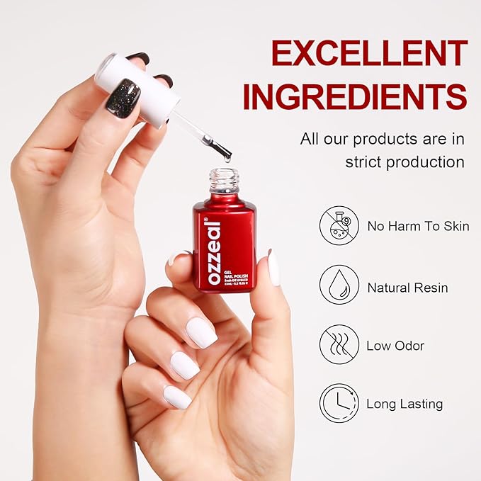 Gel Top Coat and Base Coat Set, 2 Pcs 15ML No Wipe Shine Finish Top Coat And Gel Base Soak Off UV Led Clear Top Coat Long Lasting Glossy Nail Art Design Manicure For Women