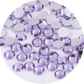 2250 Pcs SS16 4mm Flatback Rhinestones for Nails Art Crafts Glitter Round Gems Crystals DIY Clothes Shoes（Light Purple)