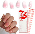 Semi Cured Gel Polish Strips | 24pc UV LED Required Wraps | Gift Peel and Stick Nails | Coquette DIY Home Manicure | Press On Alternative (Shy Girl)