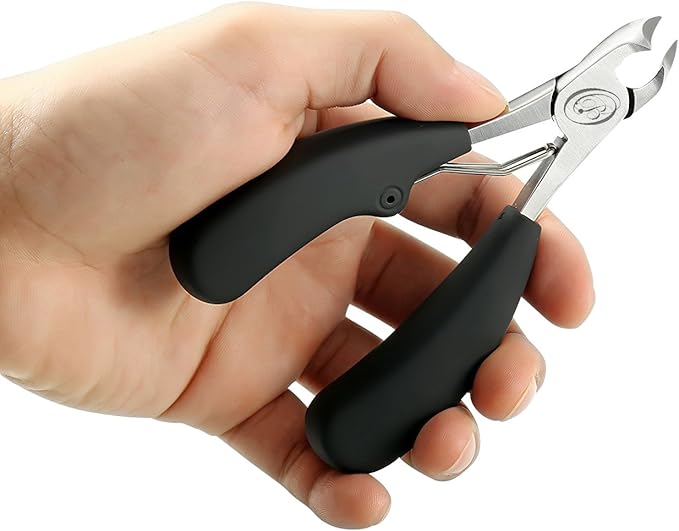 Podiatrist Toenail Clippers, Professional Pedicure Clippers for Thick and ingrown toenails, Perfect for Men and Seniors. with a Super Sharp Curved Blade, These Clippers Make an Ideal Grooming Tool.