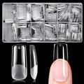 300pc Long Square Nail Tips Square Fake Nails Tips Long Acrylic Nails Tips Clear Press on Nails Soft Gel Nail Tips Full Cover False Nails Artificial Fingernail for Gel Nail Extensions
