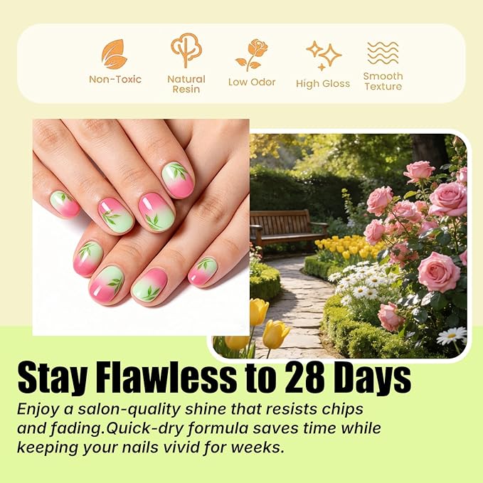 JR Jelly Gel Nail Polish Set, 16ml Full Size Bottle 6 Colors Jelly Yellow Blue Green Silver 9D Cateye Nail Gel Polish Gift Soak Off Led Nail Art Kit Salon DIY Colorful Bottle D