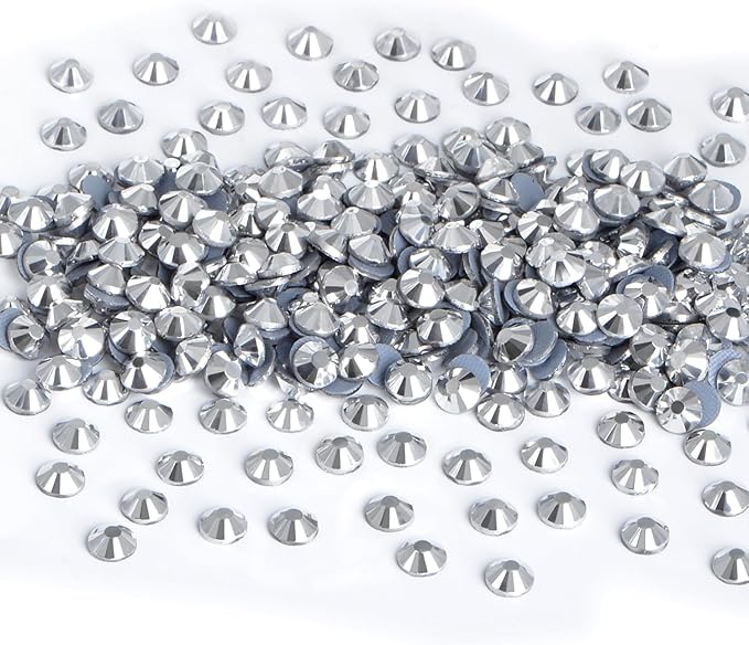 NCB 2880pcs Hotfix Crystal Rhinestones for Clothes Crafts, Hot Fix Glue on Flatback Crystals, Iron on Crystal Rhinestone (Labrador, SS3 1.3mm)