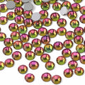 Beadsland 2880pcs Flat Back Crystal Rhinestones Round Gems for Nail Art and Craft Glue Fix, Rainbow,SS4,1.5-1.7mm