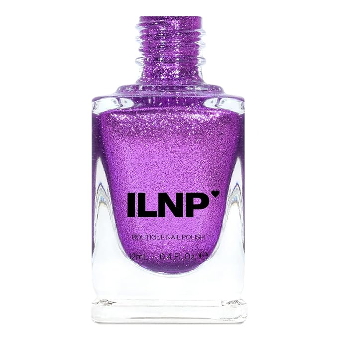 ILNP Hi-Fi - Bright Purple Ultra Metallic Bright Nail Polish