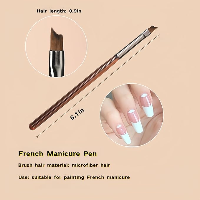 9-Piece Nail Art Brushes Set, Nail Design Tools Kit with Acrylic Nail Brush, Gel Brush, Nail Pen, Manicure Tools for Salon and Home Use, Suitable for Professionals and Beginners