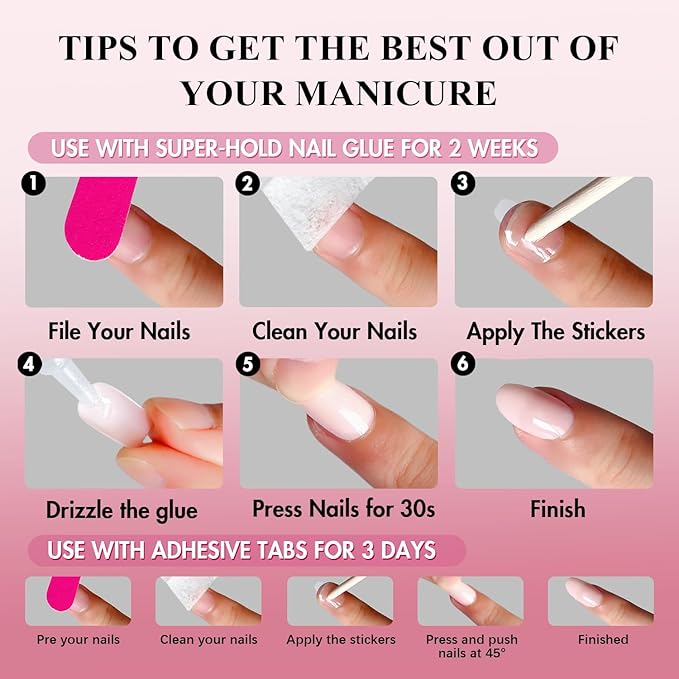 KQueenest Press On Nails Short - Black Press On Nails Oval, 32 Pcs 16 Sizes Natural Short Fake Nails Press ons Almond, Reusable Opaque Glossy Dark Gel Glue on Nail with Glue for Everyday Office Wear