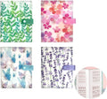 4 PCS Nail Art Sticker Storage Book Artistic Decals Collection Organizer DIY Sticker Collecting Holder Transparent Photo Storage Book (120 Slots/Pc)