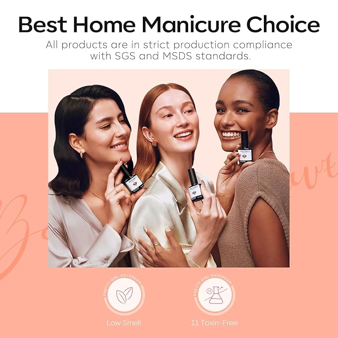 modelones Peach Gel Nail Polish, 15 ML Carly Coral Orange Color Fall Gel Polish Soak Off Led Autumn Nail Art Gel Manicure Salon DIY Gifts