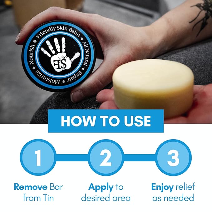 Organic Friendly Skin Balm - Organic Rock Climbing and CrossFit Hand Care for Athletes - Skin Friendly Moisturizing and Repair for Hands, Feet, Elbows and Lips