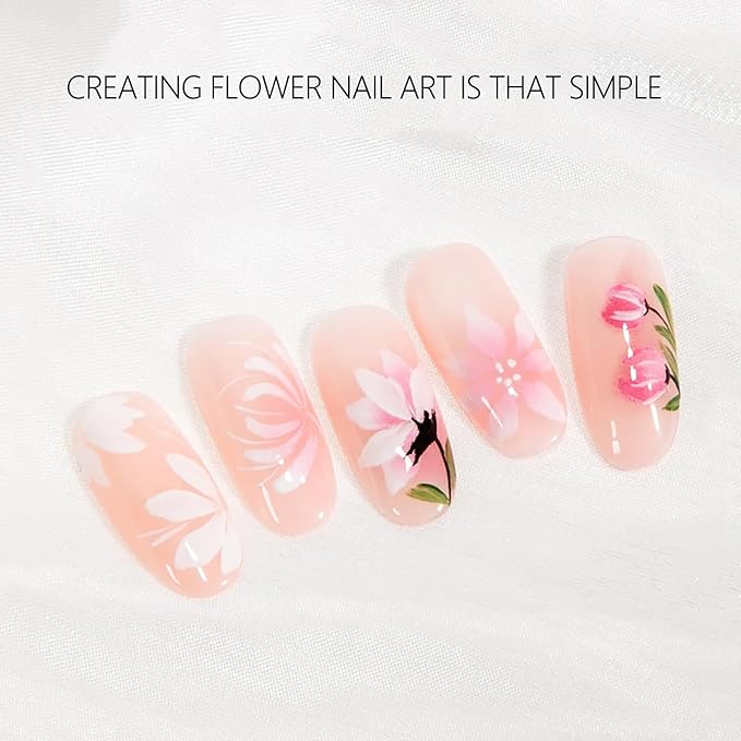 Daisy Nail Brush for Nails, 3D Flower Nail Brushes, Acrylic & Gel Polish Brush French Tips Nail Brushes for Petals & Butterflies and Intricate Art Designs Manicure Salon & DIY Home Manicure