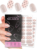 Nail Polish Strips – 32PCS UV Free Salon Quality Wraps, Long Lasting Gel Nail Stickers for Women (Pink Pulse)