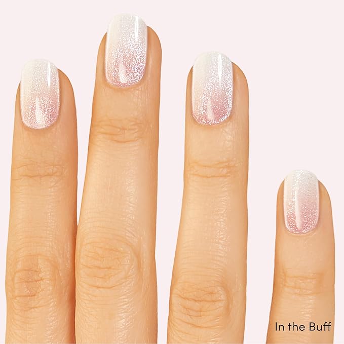 Dashing Diva Glaze Nail Strip Duo - Cloud Nine Collection - Luxe Expensive & In The Buff - Long Lasting, Chip Resistant, Semi-Cured Gel Nail Strips - Contains 2 Colors
