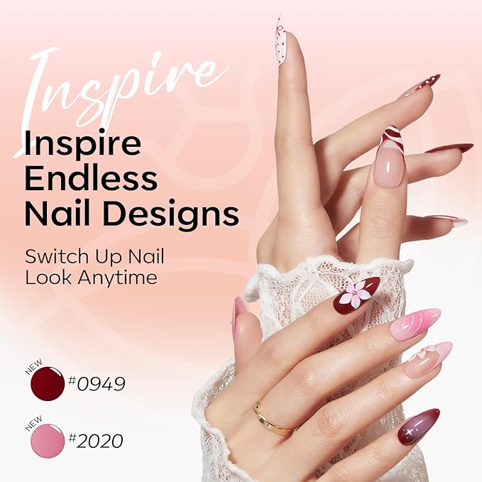 modelones 12Pcs 15ML Gel Nail Polish Set , Same Color Same Bottle Jelly Nude Pink Red Beige Skin Tones Neutral Brown Hema-free Gel Polish Kit 2026 Spring Soak Off Gel Polish Set Manicure Nail Art DIY
