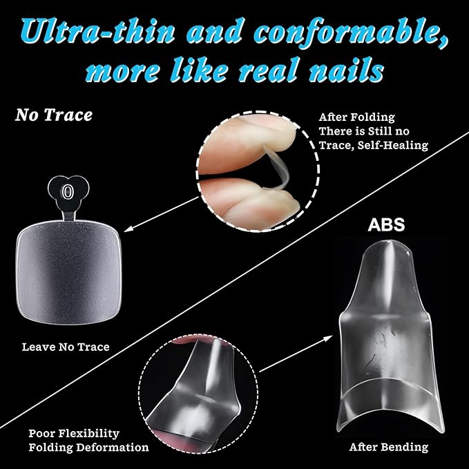 240pc Fake Toenails Full Cover Cover Gel Toe Nail Tips Clear Press on Toenail, Short Square Fake Toes Nails Tips Matte Gel Toenails Extrension False Toe Nail Feet Artificial Toenail Tip