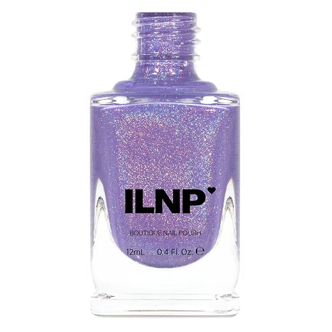 ILNP Charmingly Purple - Bright Purple Holographic Nail Polish