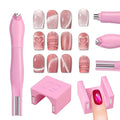 2 Pcs Nail Art Cat Eye Magnets For Nails, 3 In 1 Pink Nail Magnet Pen And 5D Automatic Strong Magnet Tool For Cat Eye Designs Magnets, Heart, Lines & Wide Light Gel Nail Polish Magnet